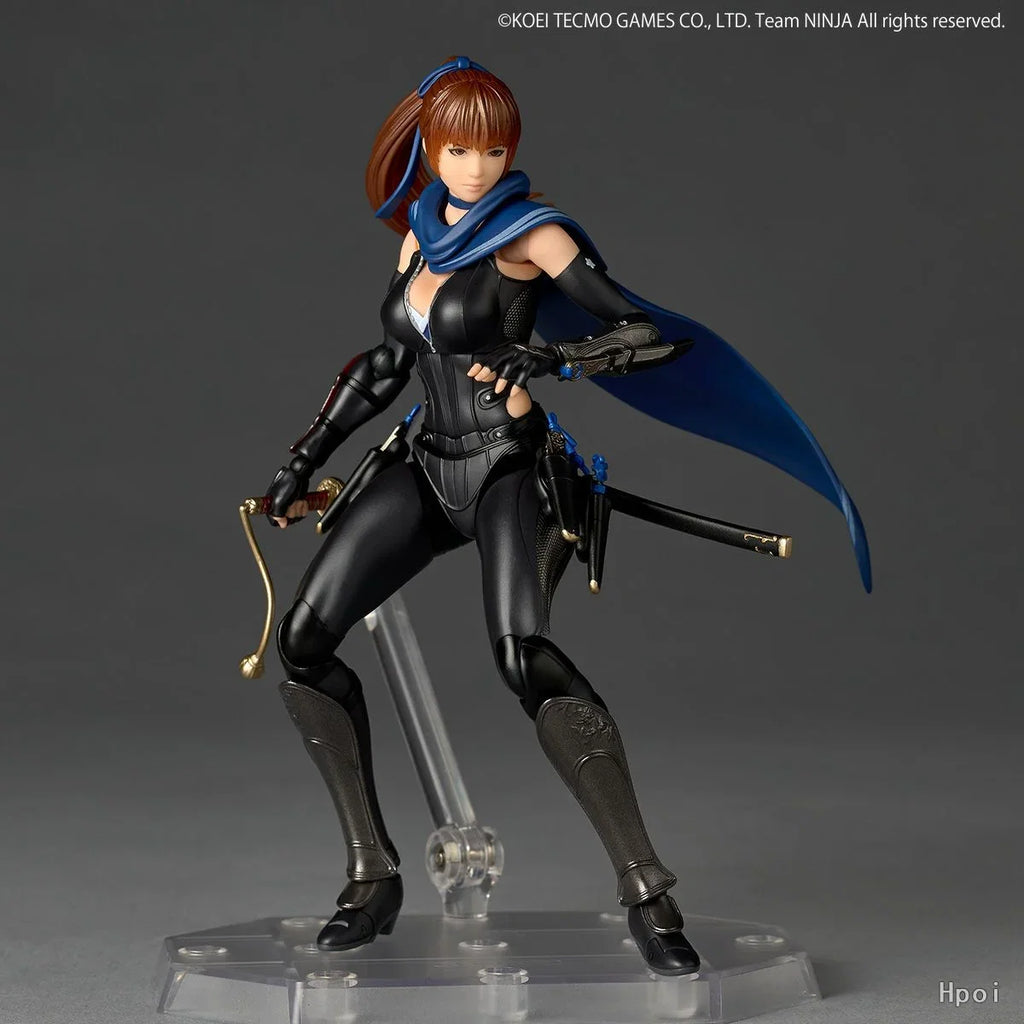 Original Genuine Kaiyodo Action/Dolls Amazing Yamaguchi Revoltech (NR086) Ninja Gaiden 3: Razor's Edge Kasumi H=150mm Figure Toy