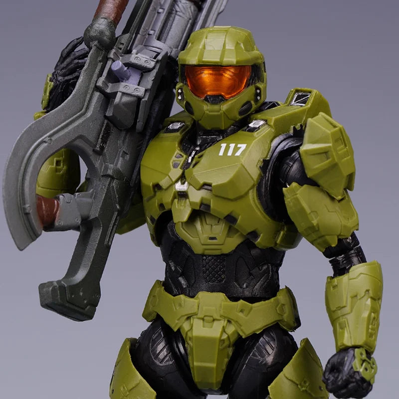 Game 18CM RE:EDIT Reach 1/12 SCALE MASTER CHIEF MJOLNIR MARK V1 Articulated Action Figurine Collectible Ornaments Cool Boys Gift