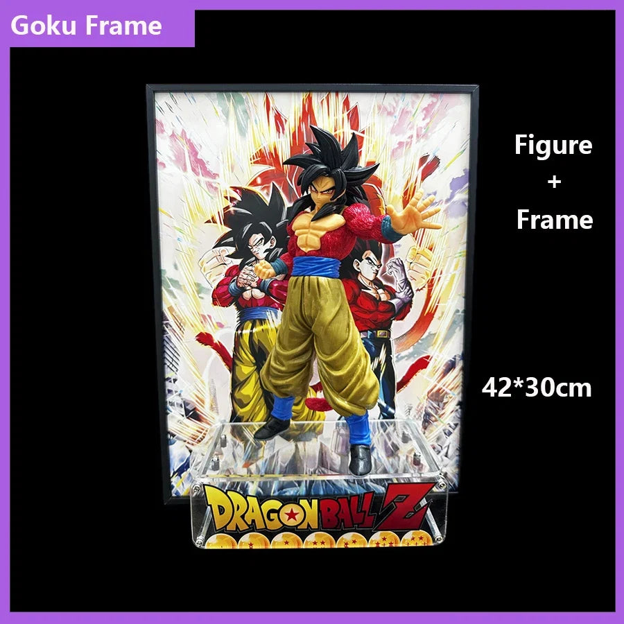 40*30CM Dragon Ball Gogeta Goku Figure Poster Painting Room Home Picture Decor Gifts Prints Decoration Painting Poster Cartoon