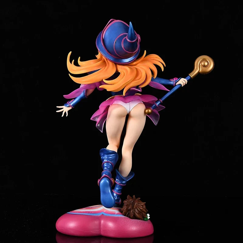 New 28cm Yu-Gi-Oh! Figure Black Magician Girl Yu-Gi-Oh! Action Figures Gk Dark Model Doll Magician Girl Gifts Customized Toys