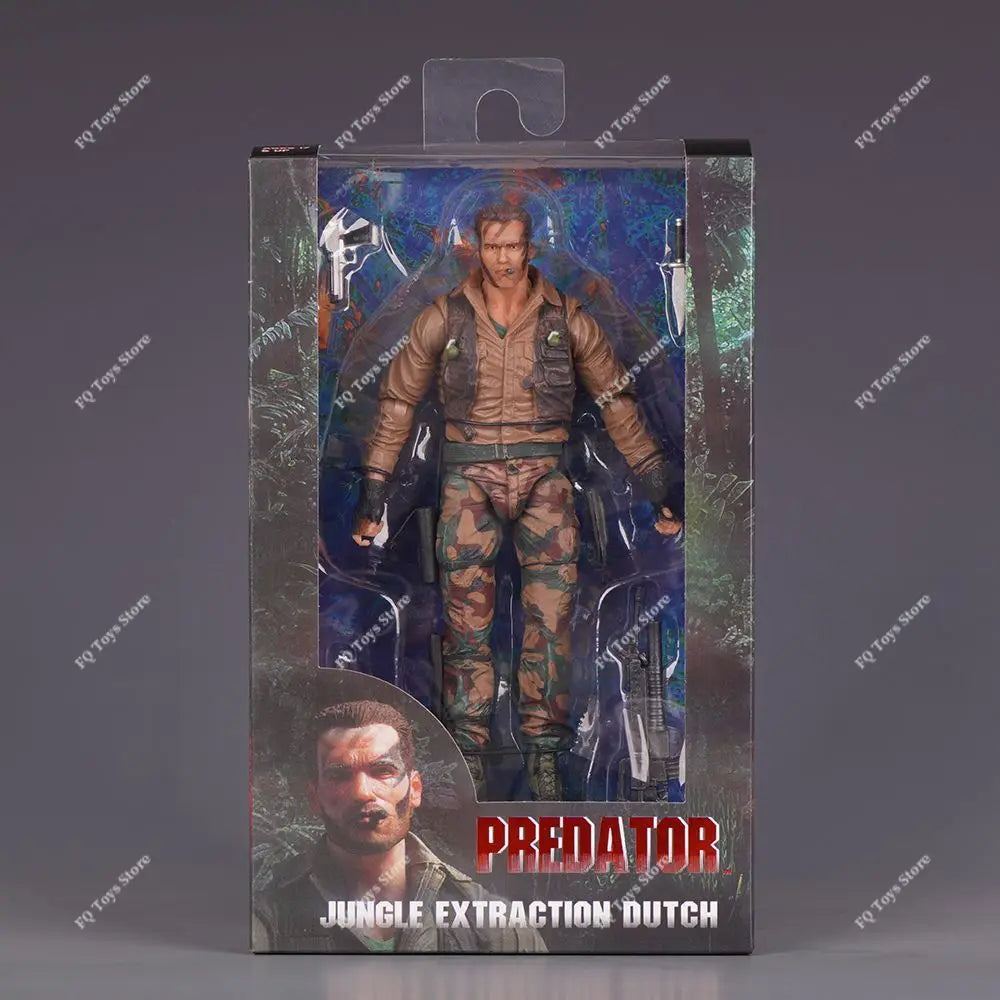 Auf Lager NECA KO Predator 30th Anniversary Jungle Encounter Dutch Extraction Dutch Patrol Dutch Disguise Dutch Actionfiguren