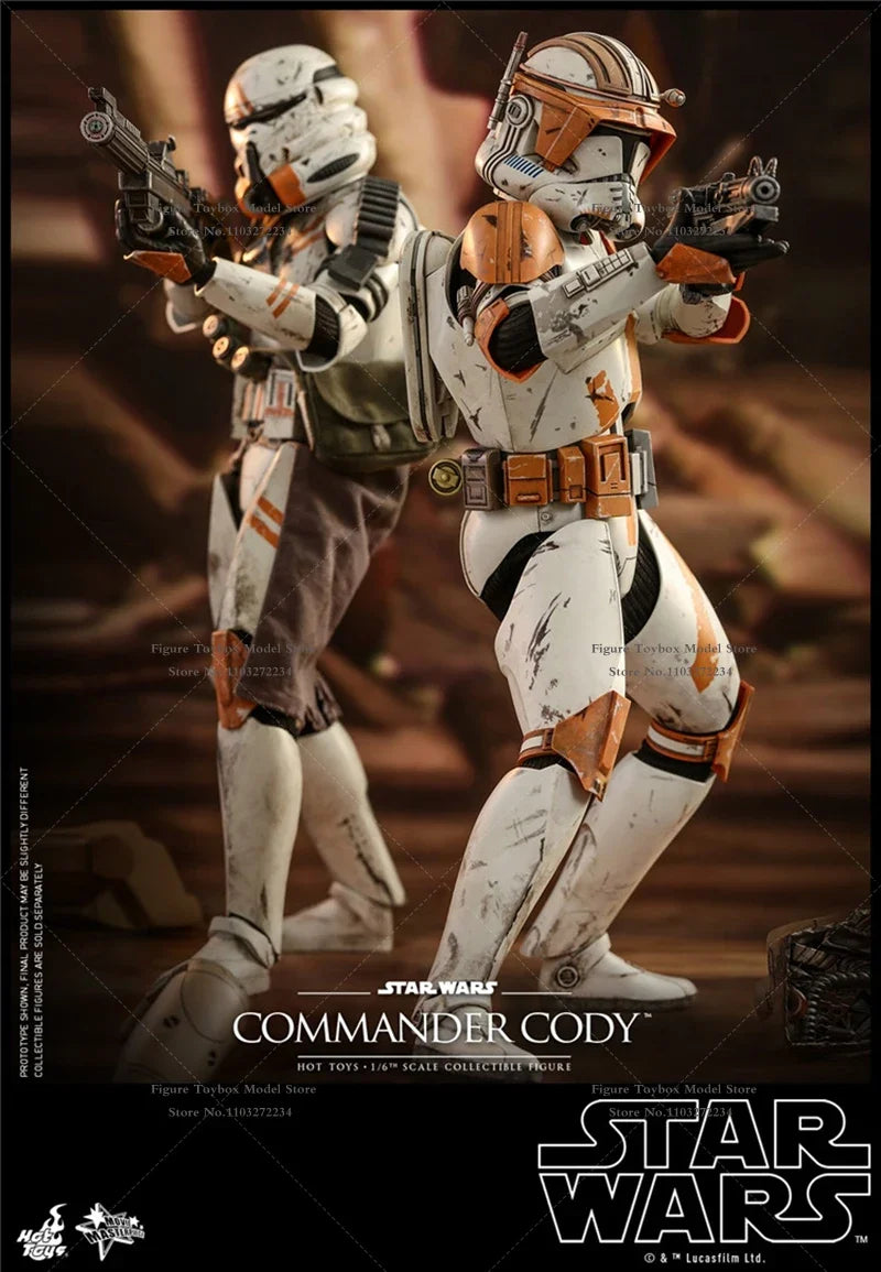 HOTTOYS HT MMS524 1/6 Clone Commander Cody Movable Figure Star Wars：Episode III - Revenge of the Sith 12" Full Set Soldier Gift