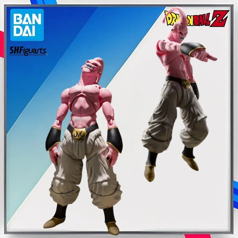 In Stock Bandai Original S.H. Figuarts Majin Buu Evil Dragon Ball Z Anime Action Figure Model Toy Collection Gift