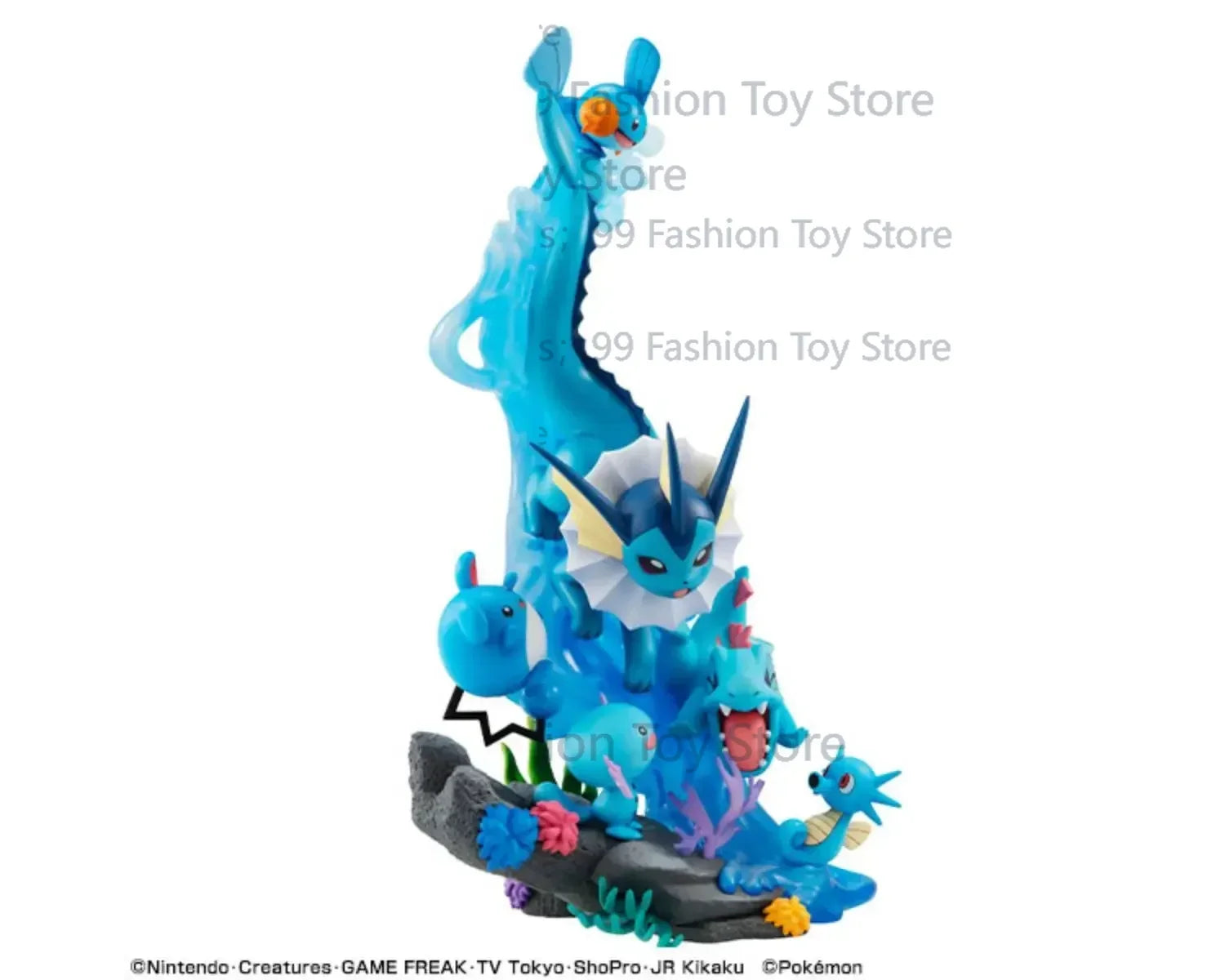 In Stock Megahouse G.E.M.Series Pokémon Vaporeon New Original Anime Figure Model Toys for Boy Action Figures Collection Doll PVC