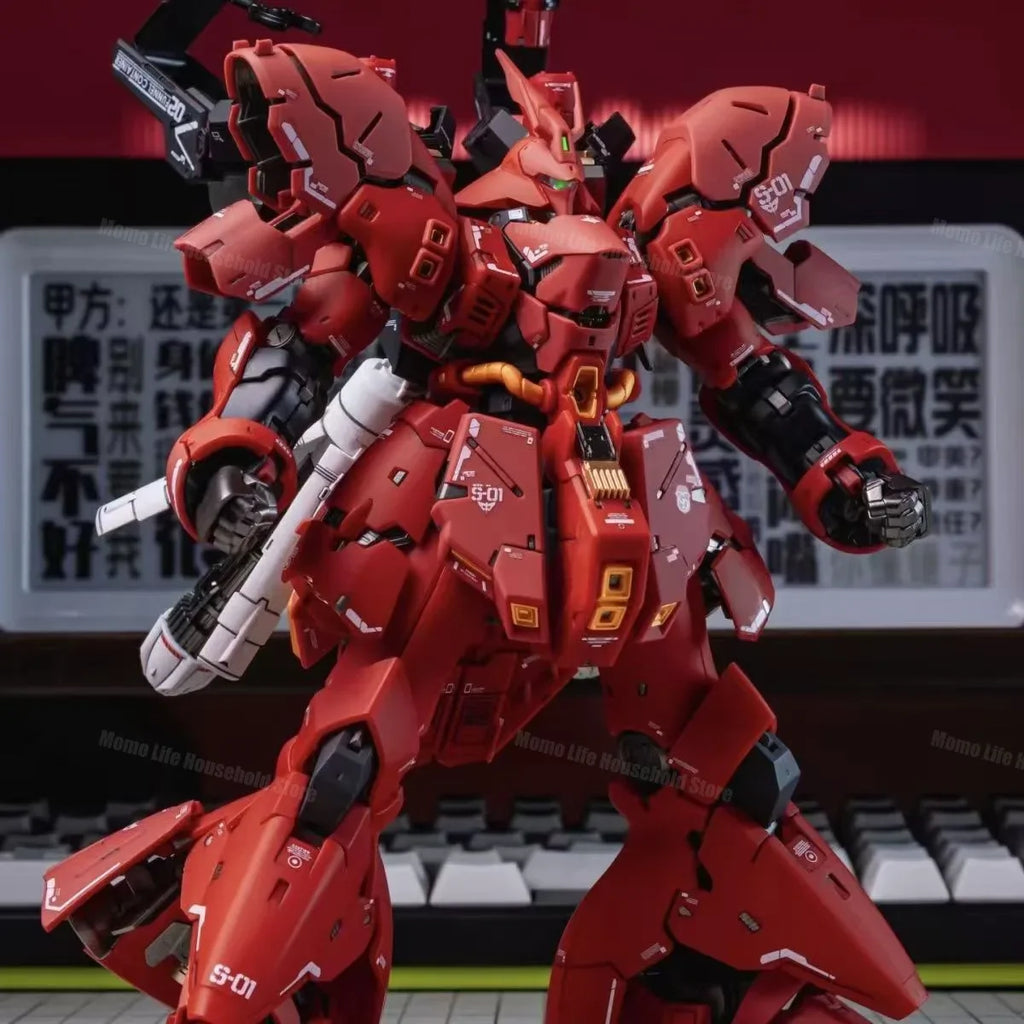 In Stock GAOGAO Model RG 1/144 MSN-04 Sazabi Assembly Model Kits Plastic skeleton Anime Action Figure Robot Plastic Model Toys
