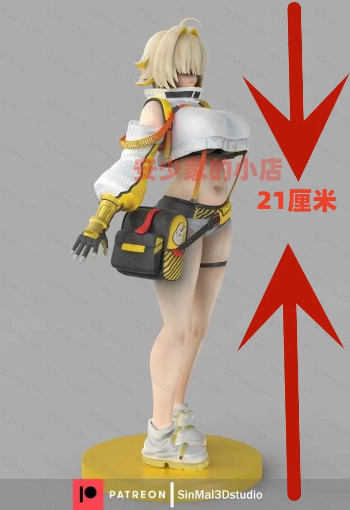 Assembling Resin White Model Vic Godd High Precision 3D Printed Game Figurine Practice Model for Collectors And Fans