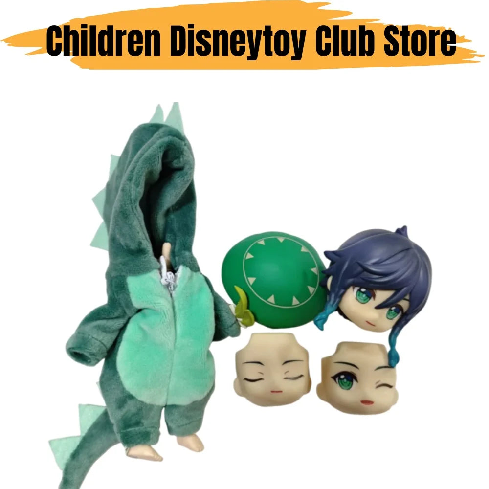 Ob11 1/12 Genshin Impact Anime Venti BJD Model Doll Action Figure Model Figurine Decoration Toys Green Suit Toys