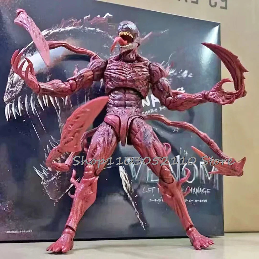 SHFiguarts Venom Red Venom Carnage Action Figure Shf Venom 2 Let There Be Carnage Anime Figure Model Toy Birthday Gifts Doll