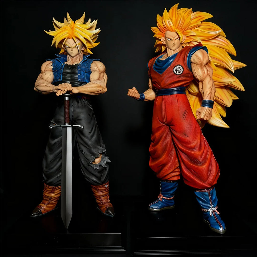 JT Statue 54cm/21.26inch Dragon Ball Z Son Goku Ssj3 Figure Super Saiyan 3 Goku Pvc Action Figures Collection Model Toys Gifts