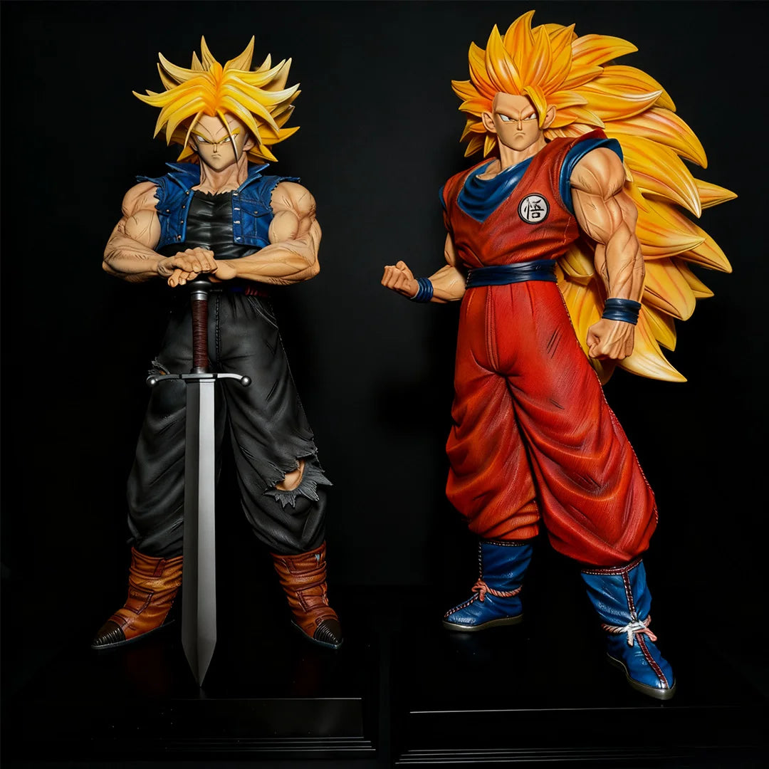 JT Statue 54cm/21.26inch Dragon Ball Z Son Goku Ssj3 Figure Super Saiyan 3 Goku Pvc Action Figures Collection Model Toys Gifts