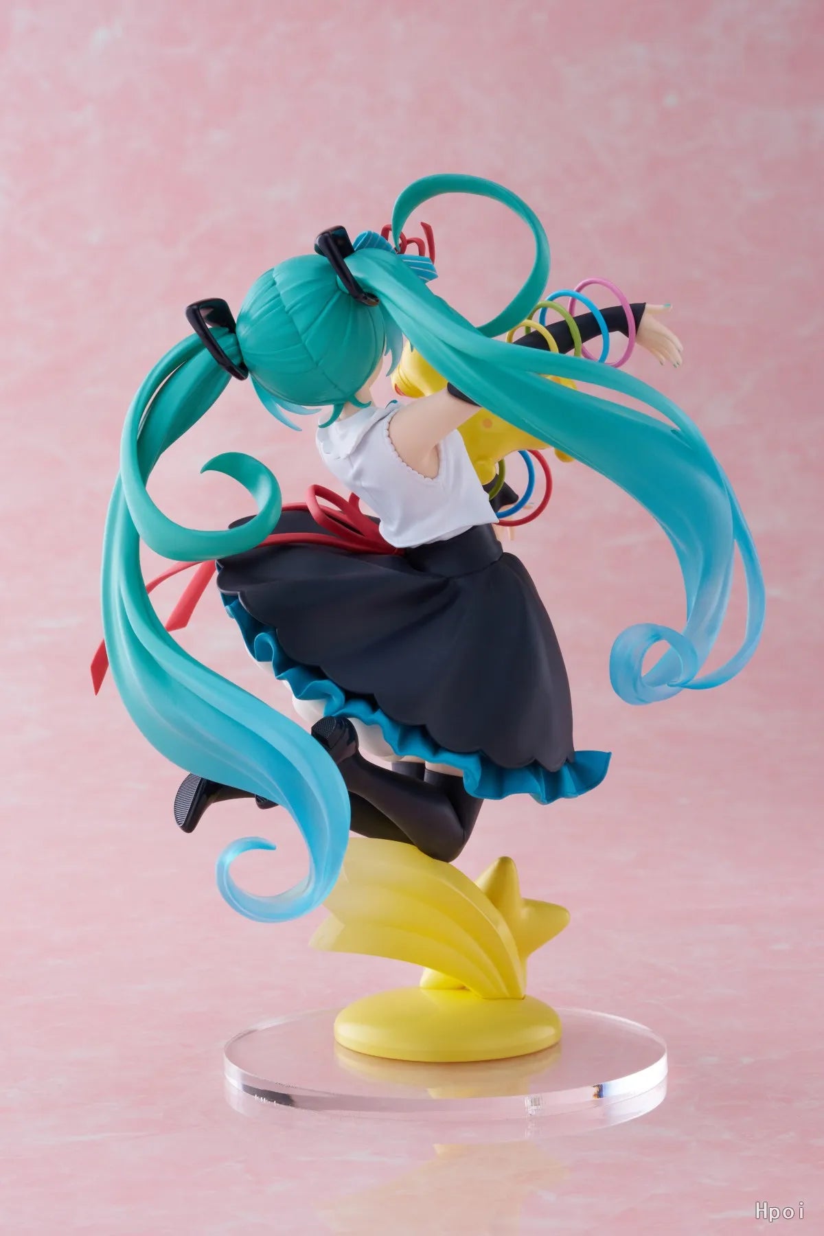 19CM BANDAI Hatsune Miku Figure Co-branded Rody Piapro Characters Artist Master Piece Scene Model Toy Doll Aciton Figure PVC