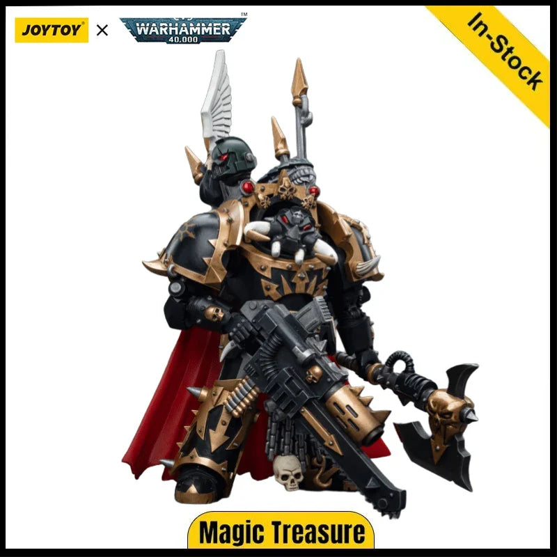 【Auf Lager】JOYTOY 1/18 Actionfigur Warhammer 40K Chaos Black Legion Chaoslord in Terminator-Rüstung Sammlung Militär