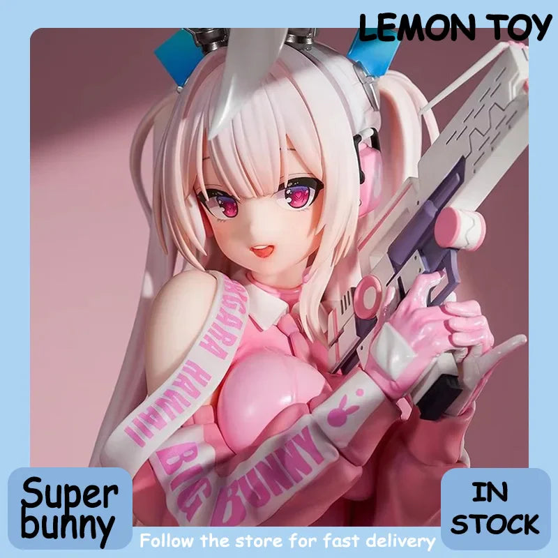 Premium Version Superbunny Action Figures Cute Pink Cute Girl Anime Model Collection Desktop Ornament Fashion Trend Gift