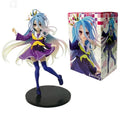 18cm No Game No Life Anime Figure - Shiro with Cat Ear School Uniform PVC Action Figure Collectible Toy Gift