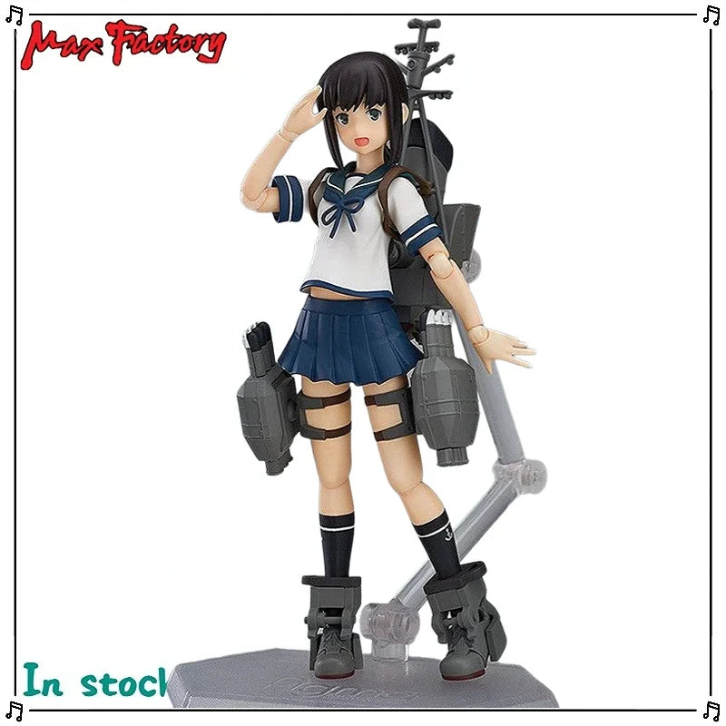 Original Max Factory Figma#348 Fleet Collection Fubuki Anime Figure Model Toy Gift Collection