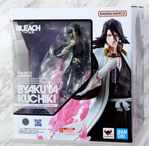 100%Original in Stock Bandai BLEACH Figuarts Zero Kuchiki Byakuya Anime Character Model Toys Desktop Ornaments Collection Gifts