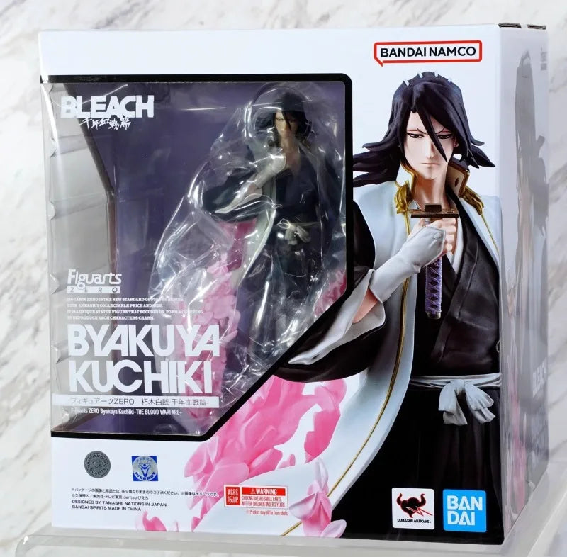 100%Original in Stock Bandai BLEACH Figuarts Zero Kuchiki Byakuya Anime Character Model Toys Desktop Ornaments Collection Gifts