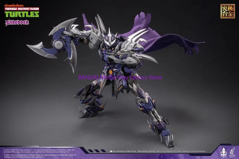In stock New HEATBOYS Anime Ninja Shredder Alloy Action Figure Guochuang Toy Collection Model Gift