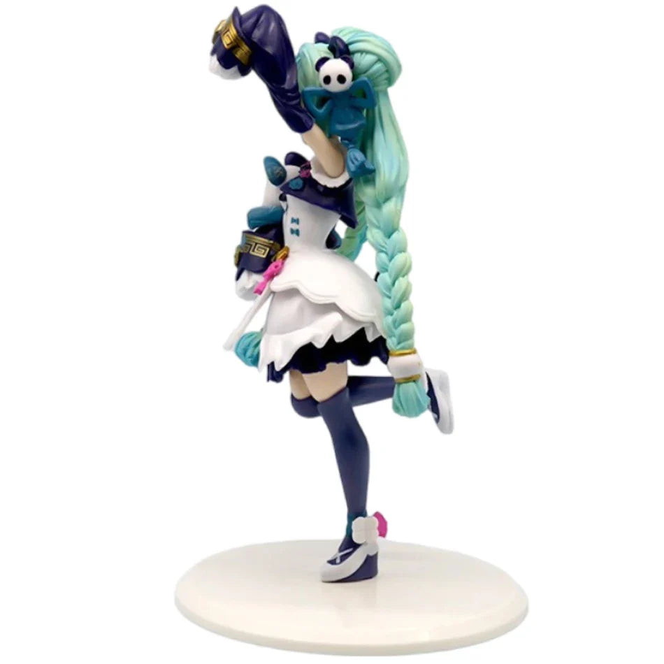 18cm Anime Hatsune Miku X Cinnamoroll Figure panda series Cute Statue  PVC Model Doll Toy children Birthday Christmas Gift