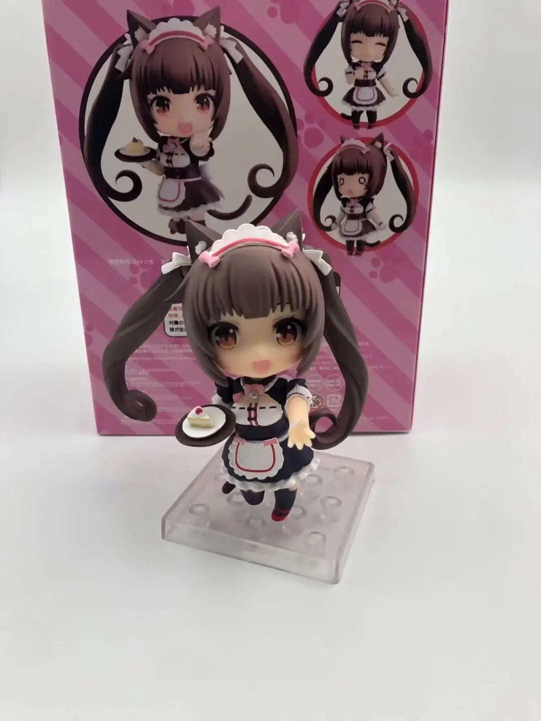 Chibi Figure Nekopara Vanilla Chocola - Exchangeable Face Desktop Decor Anime Collectible Gift for Boys