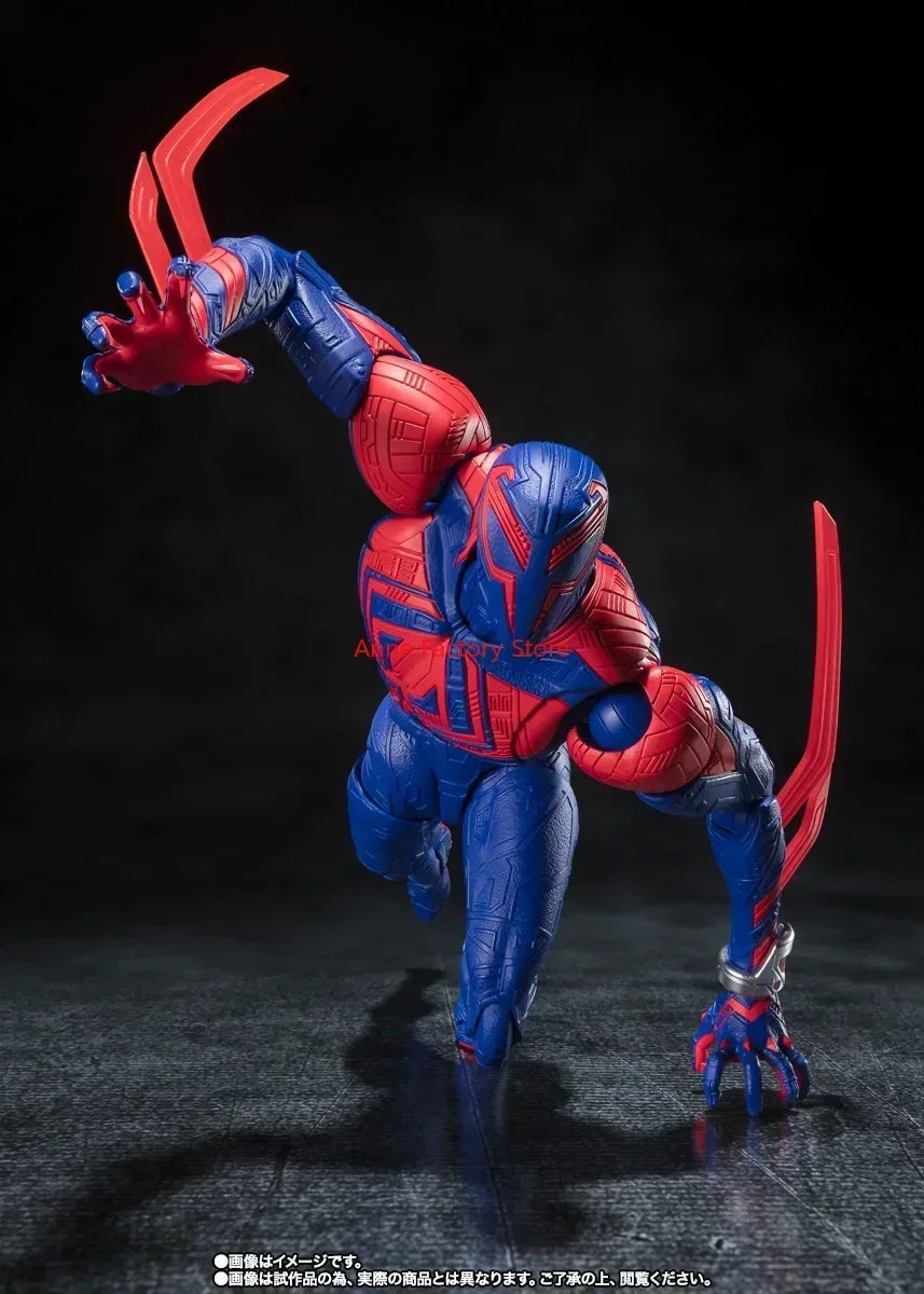 Original SH Figuarts SHF SpiderMan 2099 Spider Man Across The Spider Verse In Stock Action Figures Collectible Toy Figura Gift