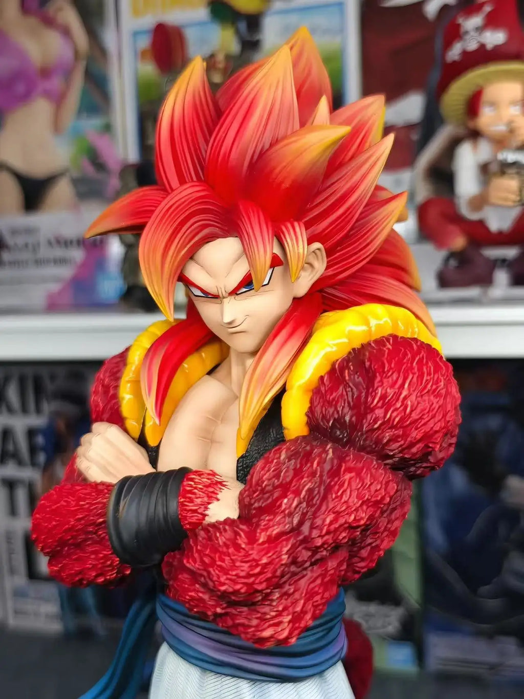 33cm/12.99inch Dragon Ball Ssj4 Gogeta Figure Super Saiyan 4 Gogeta Pvc Action Figures JG Statue Collection Model Toys Gifts