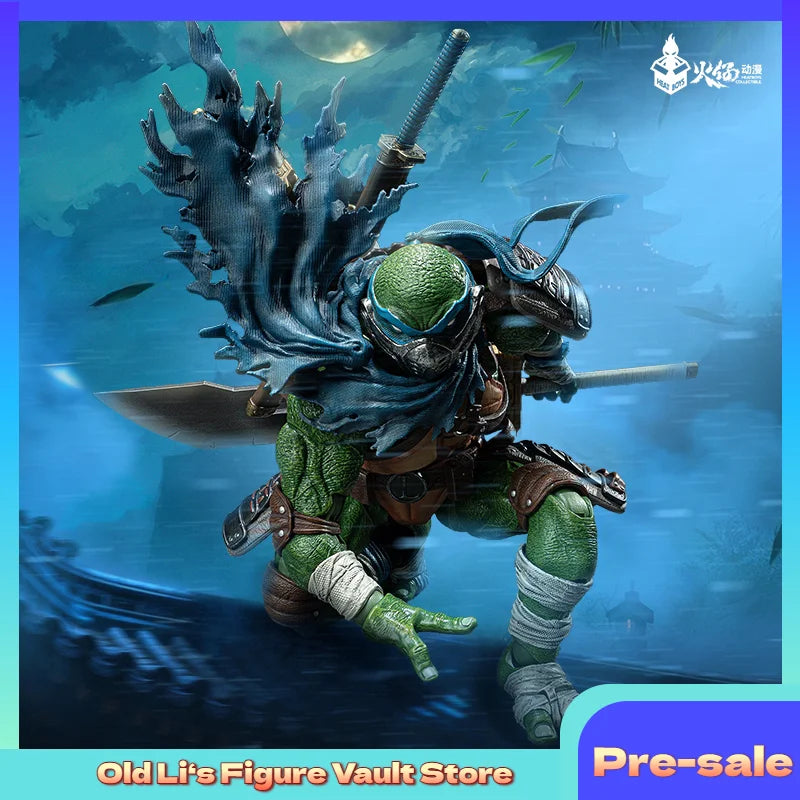 HEATBOYS Huo Zai Anime Ninja Turtles Leonardo Deluxe Edition Standard Edition Animations-Charaktermodell Actionfigur Spielzeug Geschenk