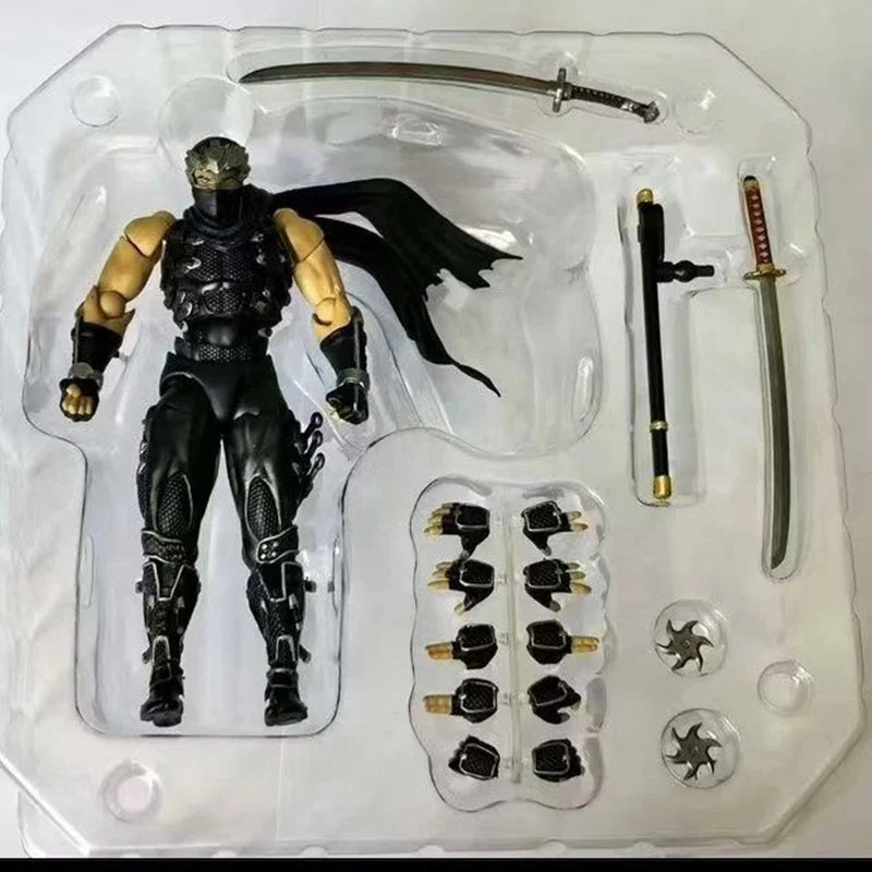 KAIYODO Revoltech 1/12 Amazing Yamaguchi Ryu Hayabusa Ninja Gaiden Anime Action Figures Collection Model Customized Decorate Toy