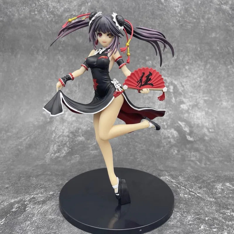 21cm Date A Live Tokisaki Kurumi In Cheongsam Anime Girls Figure Model Statue Boys Collection Desktop Decoration Ornament Toys