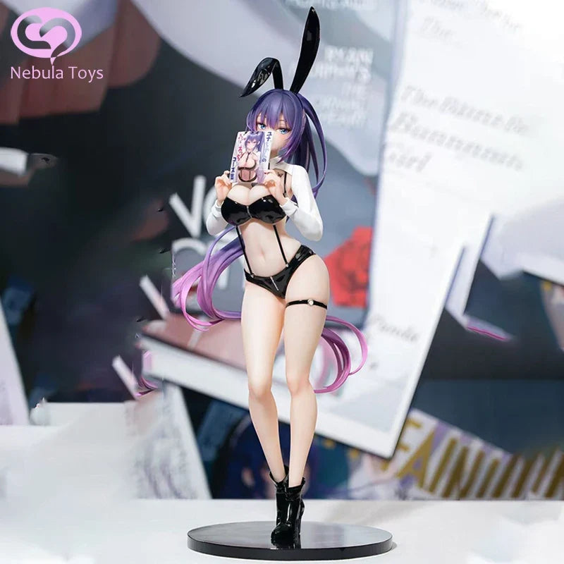 New Office Yuna Figure Sexy Girl Anime Figurine Pvc Bunny Girl Statue Model Doll Room Ornament Collection Toy Christmas Gifts