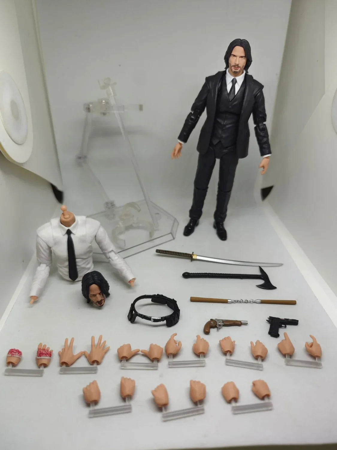 Mex22 John Wi Action Figure Collectible Model Toy with Stand Rapid Killing 4 Version Joint Mobile American Anime PVC Mat...