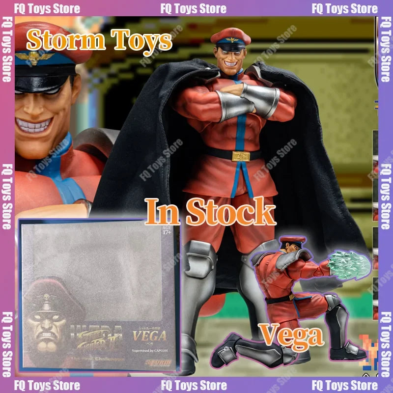 In Stock Original Storm Toys ST 1/12 SF Street Fighter M·Bison Vega Anime Action Figures Toys Models PVC Gift
