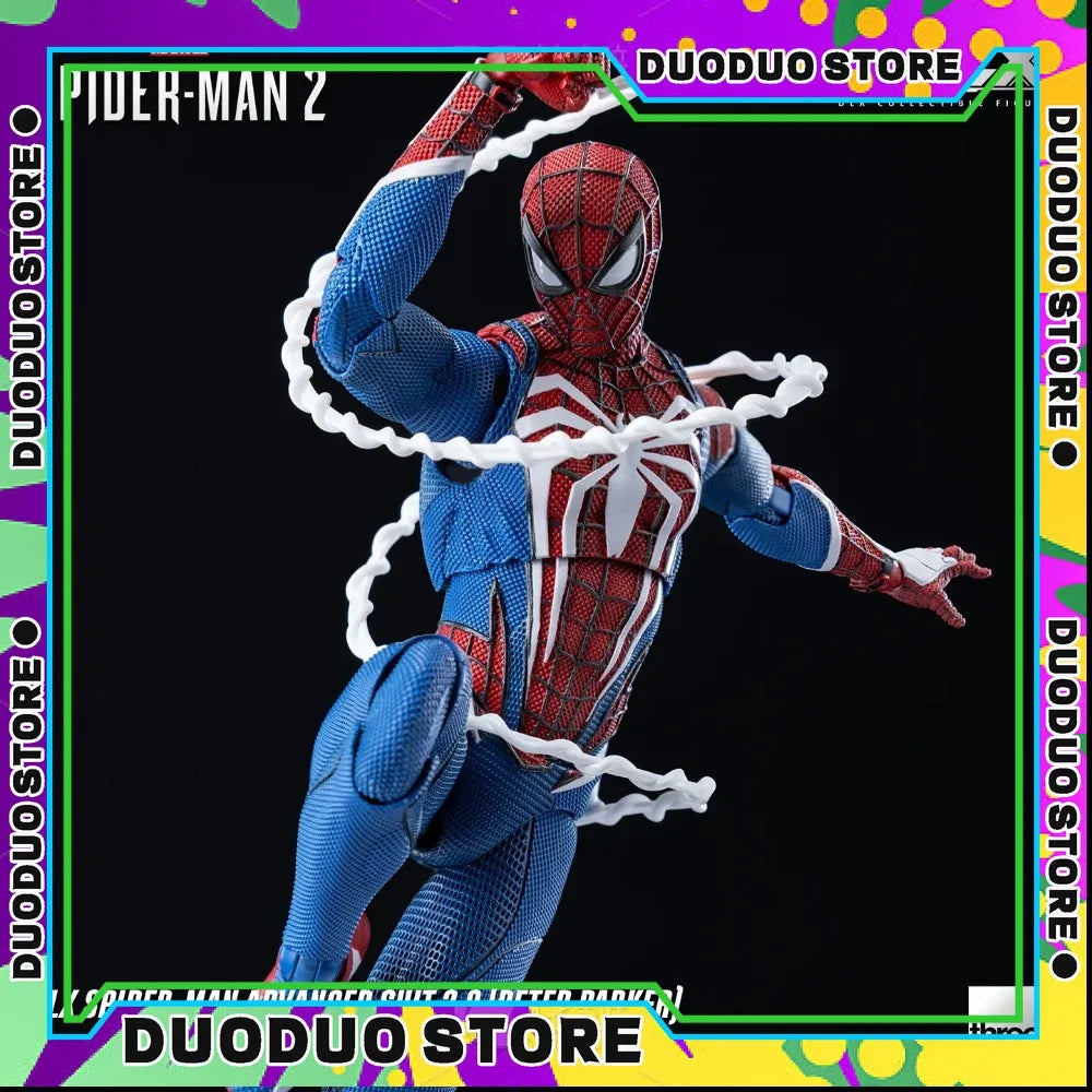 Threezero DLX Spider-Man High Suit 2.0 1/12 Scale Action Figure Toy Collection Gift Spider Man Anime Figure