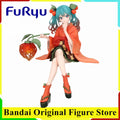 Original BANDAI FuRyu Hatsune Miku Noodle Stopper Anime Figure Toys Flower Fairy Winter Cherry Action Figurine Doll Gift