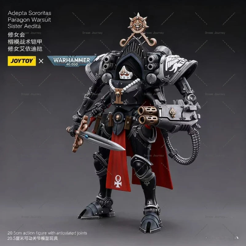 In stock Dark Source JOYTOY Warhammer 40k 1/18    Adepta Sororitas Paragon Warsuit Sister AeditaAction Doll Toy Collection