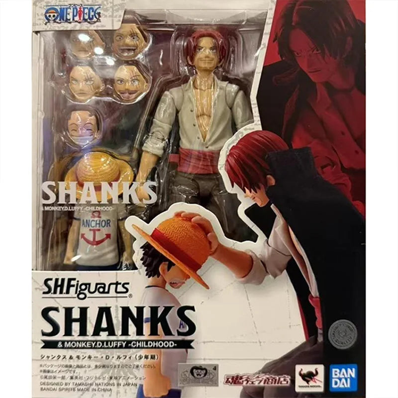 Bandai One Piece Anime Figure SHF Sabo Luffy Romance Dawn Nami Zoro Gum Option Parts Shanks Action Figures Toys For Boys Gift