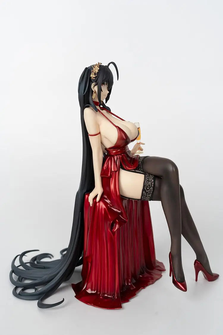 22cm Azur Lane Beautiful Girl Figure Taihou Formal Wear Anime Collectible Model Pvc Desktop Decorations Holiday Gifts Kids Toys