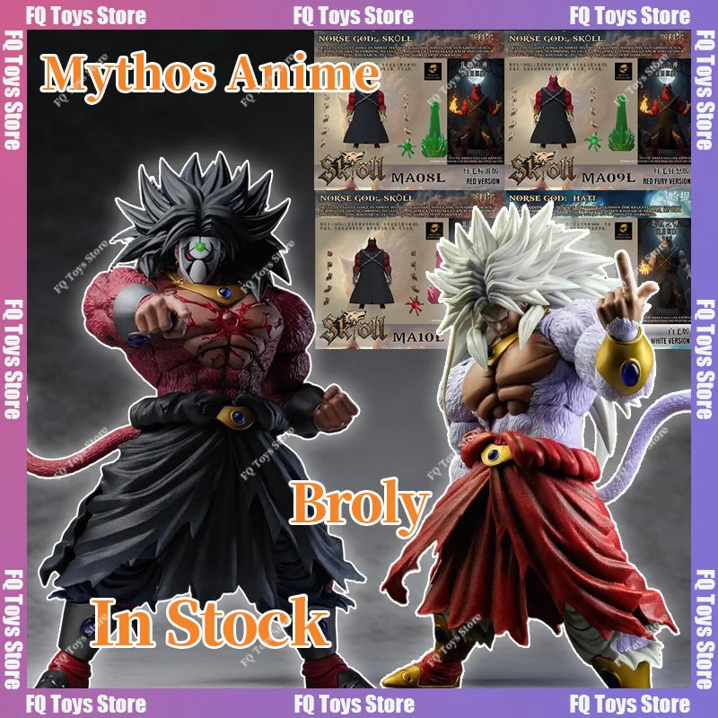 In Stock Mythos Anime Studio Broly Dragon Ball Super Saiyan 4 SSJ5 Broly Skorharty Animation Action Figure Toy Collection Gift