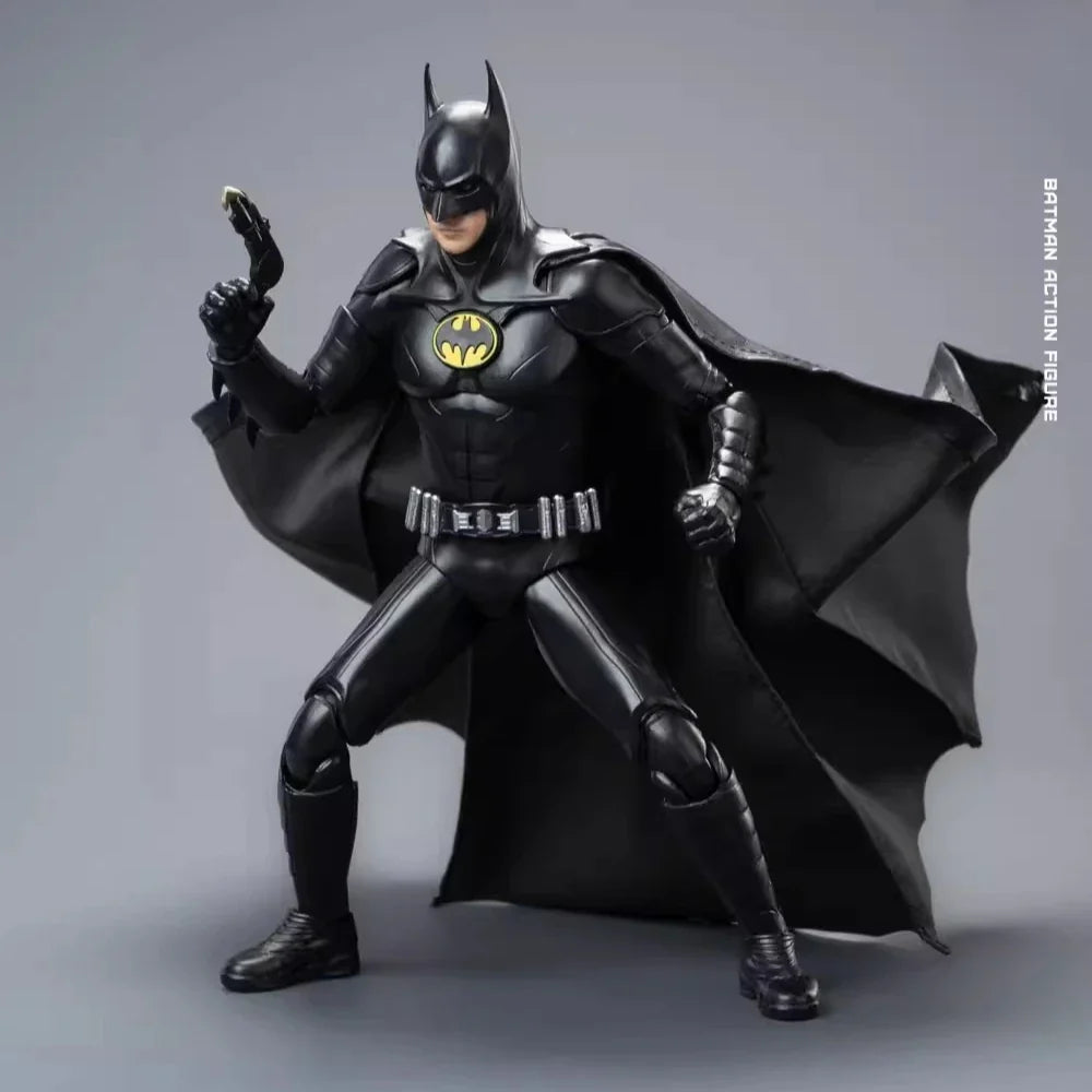 New FondJoy Keaton Batman Figure DC Justice League Figures Detective Comics 1/9 BATMAN KEATON PVC Joint Movable Model Kid Toy