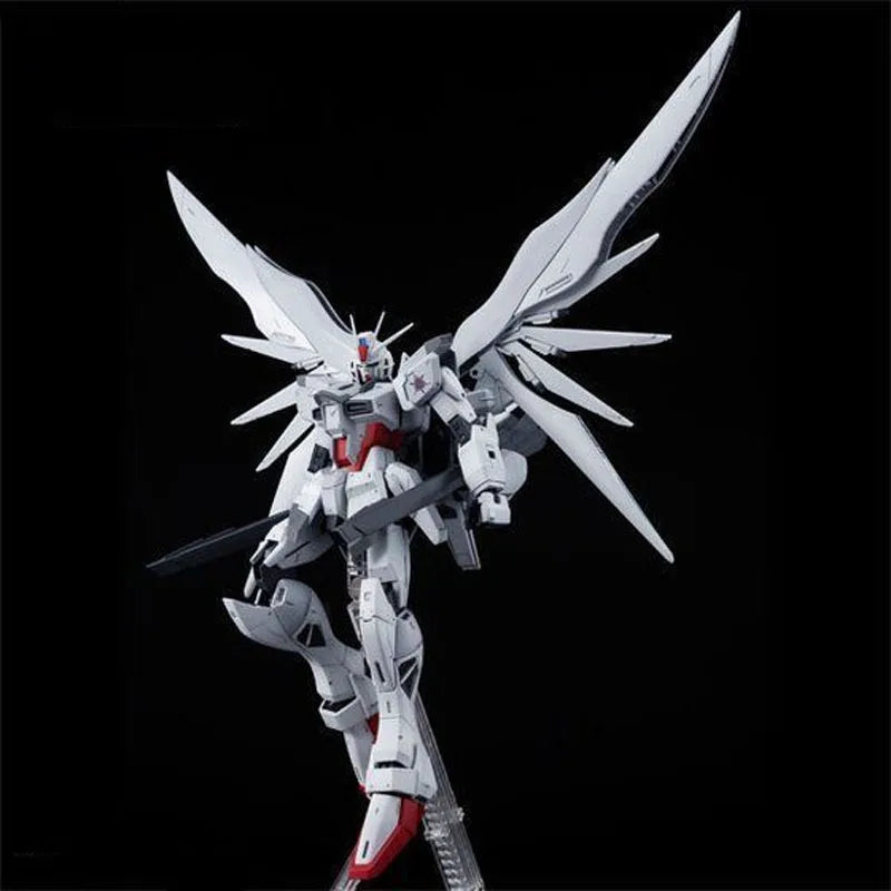 Bandai Original MG Impulse Gundam Blanche ZGMF-X56S 1/00 Anime Action Figure Assembly Model Toys Gifts For Children GUNDAM