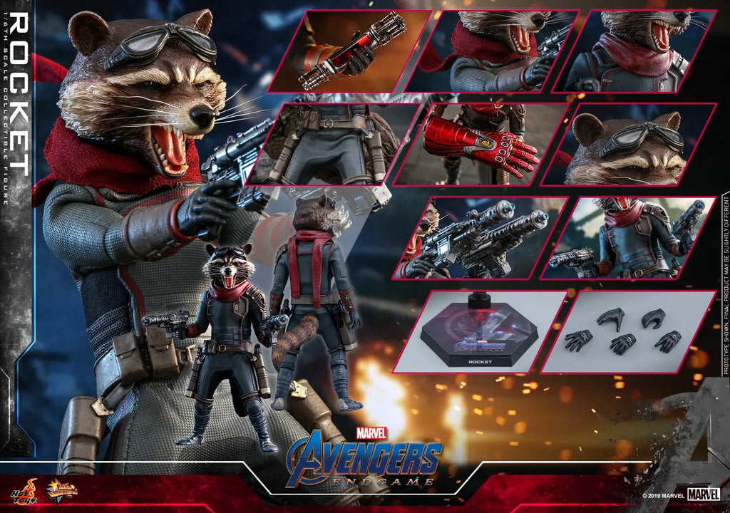 In Stock Genuine HOTTOYS HT MMS708 MMS548 Galaxy Guardians 3 Rocket Raccoon Cosmo Action Figure Model Toys Collection Ornament