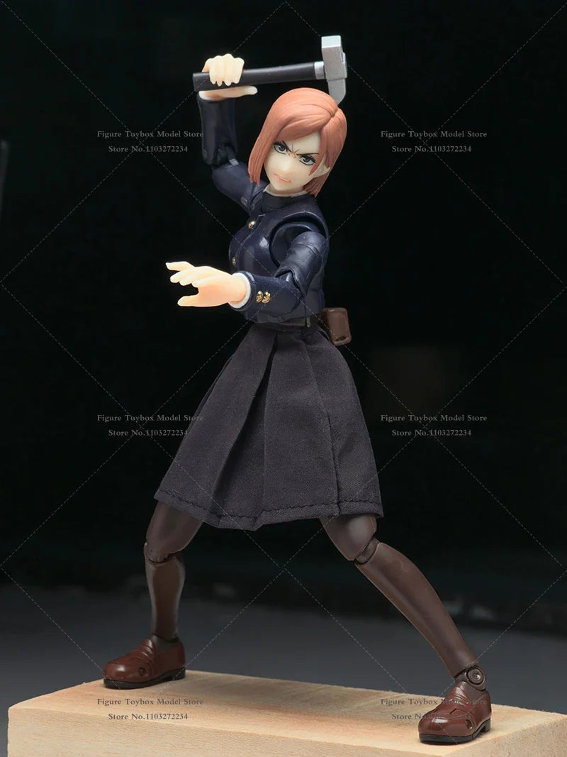 1/12 Kugisaki Nobara Anime Female Soldier Mini Skirt Toys Clothes Accessory For Jujutsu Kaisen 6inches Shf Figure Decoration