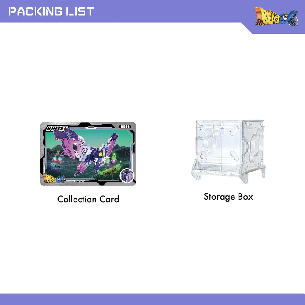 52TOYS Beastbox BB-56 BULLET Butterfly Deformation Robot, Converting in Mecha and Cube, Action Figure, Collectible Gift