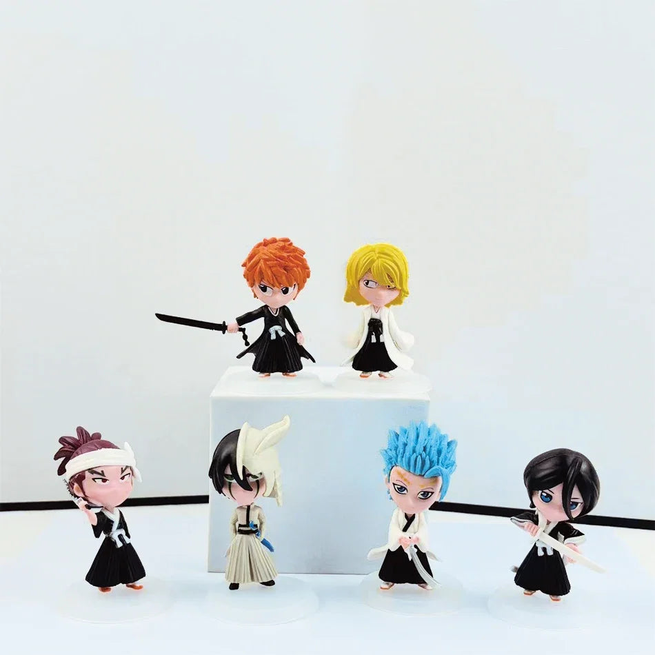 Wholesale BLEACH Action Figure Cool Cute Anime Figure Toy Doll Model Desk Decoration For Kid Birthday Gifts Q Version Figurine P