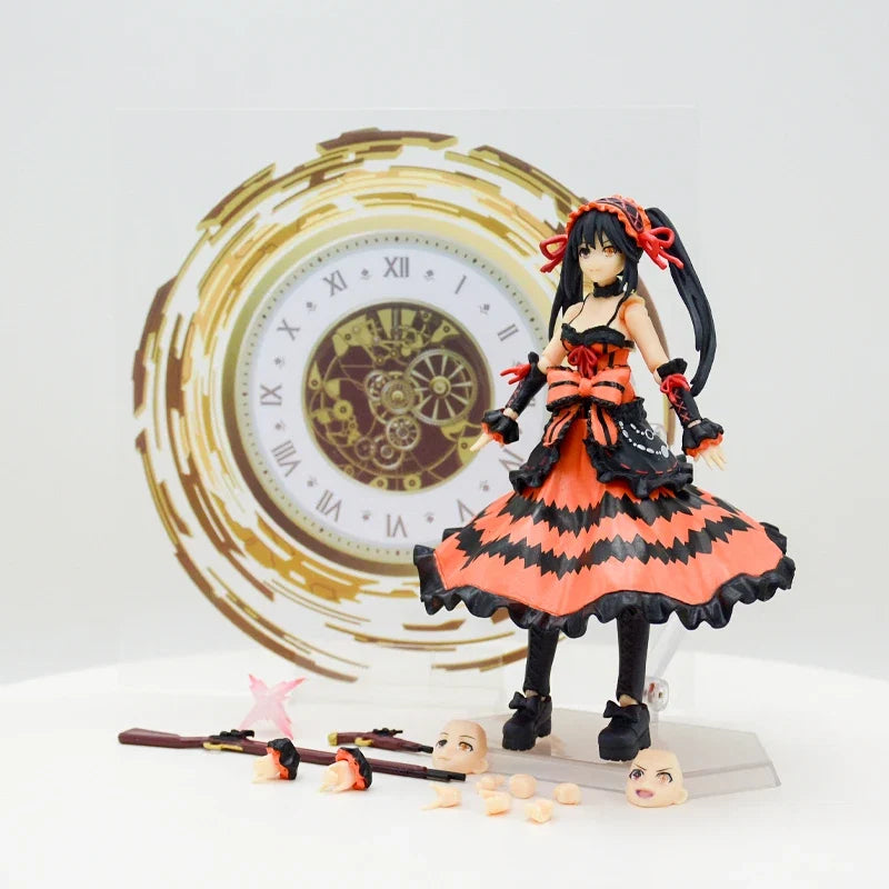 #585 Figma Date A Live III Kurumi Tokisaki Anime Figure Yatogami Tohka Bunny Girl Action Figure Yoshino Figurine Model Doll Toys