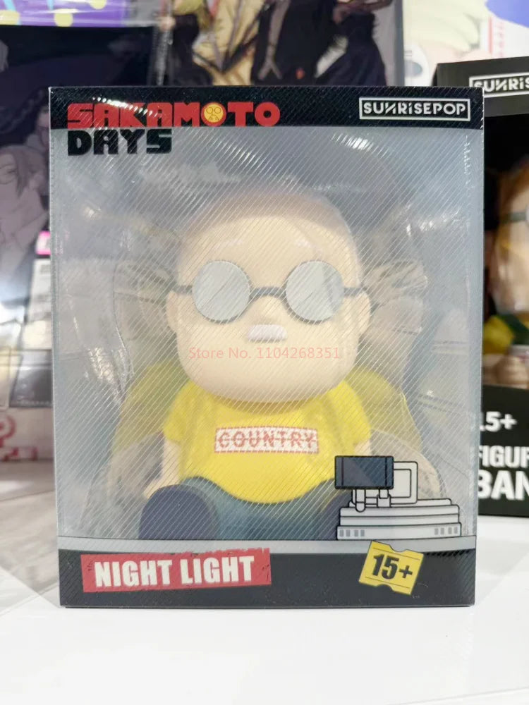 Sunrisepop Sakamoto Days 15cm Taro Sakamoto Touch Lamp Anime Figures Desktop Pat Light Decoration Collection Toys Christmas Gift