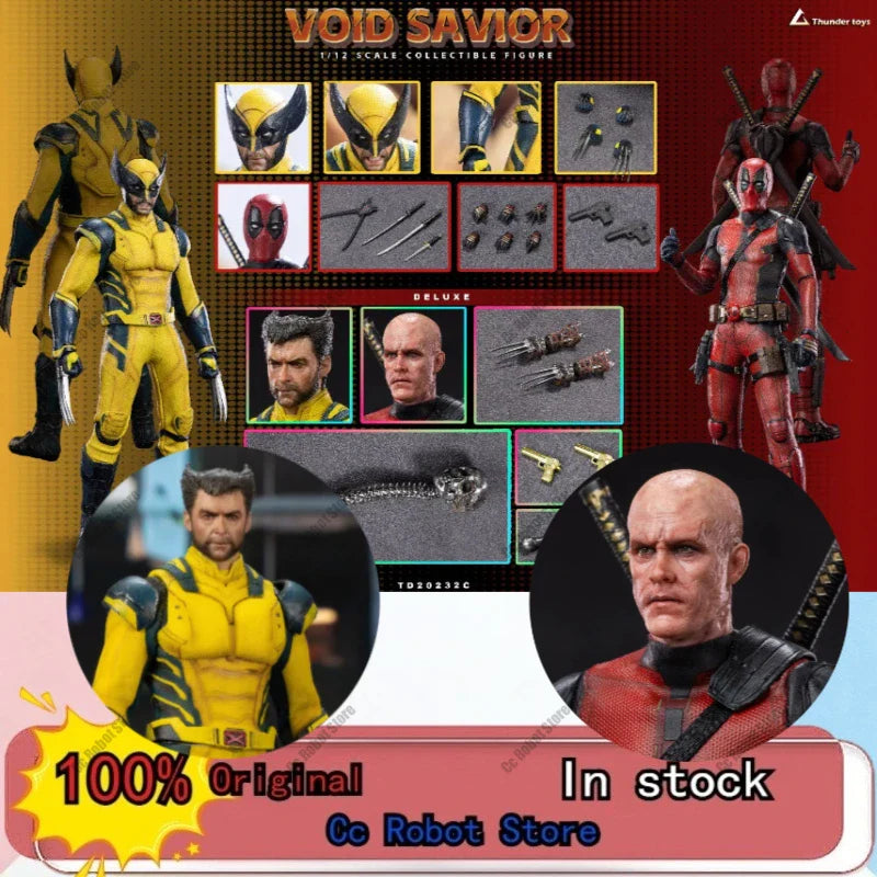 [Auf Lager] 1/12 Thunder Original Toys Void Saviour TD20232 Deadpool Wolverine, 15 cm Komplettset, Actionfigur Spielzeug