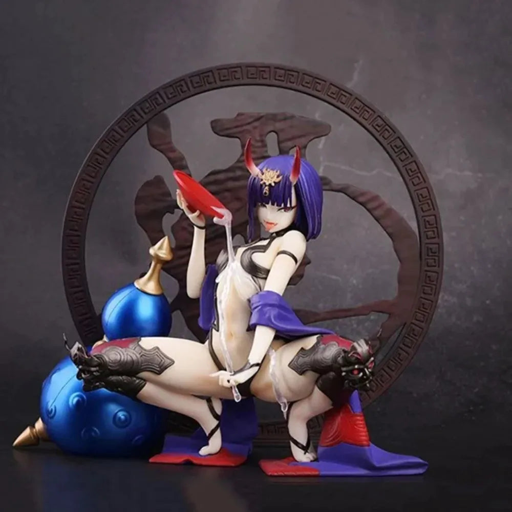 Fate/Grand Order Shuten Douji Squatting Posture Anime Sexy Girl PVC Action Figure Adult Collection Model Hentai Toys Doll Gift