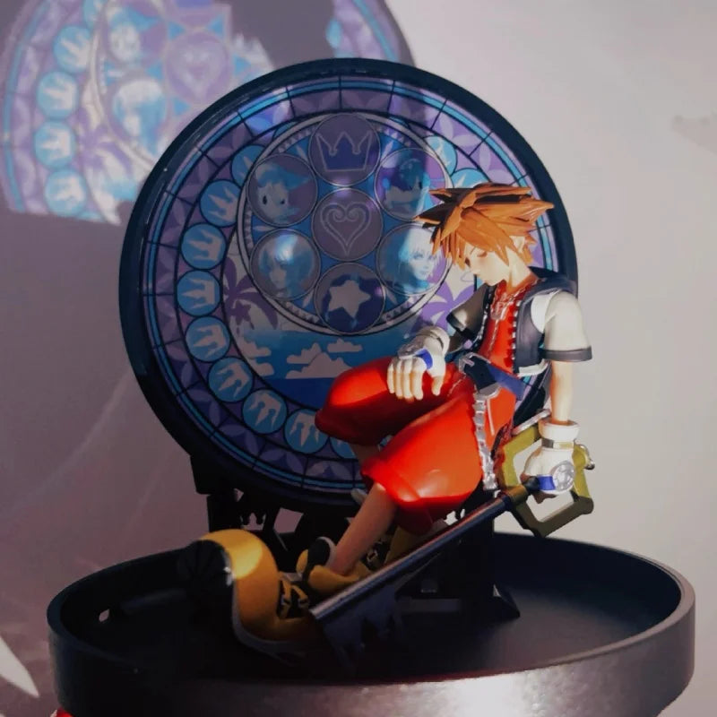 New Sale Genuine Bandai Ichiban Kuji Kingdom Heart Linking Hearts Roxas Sora Figure Anime Model Desktop Collection Toy Xmas Gift