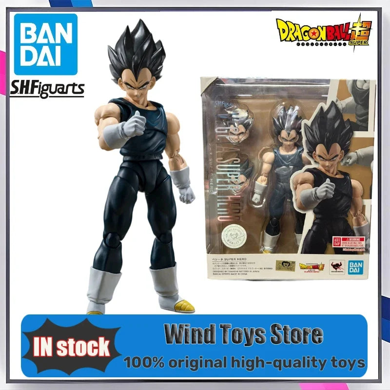 Original Bandai S.H. Figuarts SHF Dragon Ball Vegetable Superhero in Stock Anime Collection Action Figures Model Toys Gifts